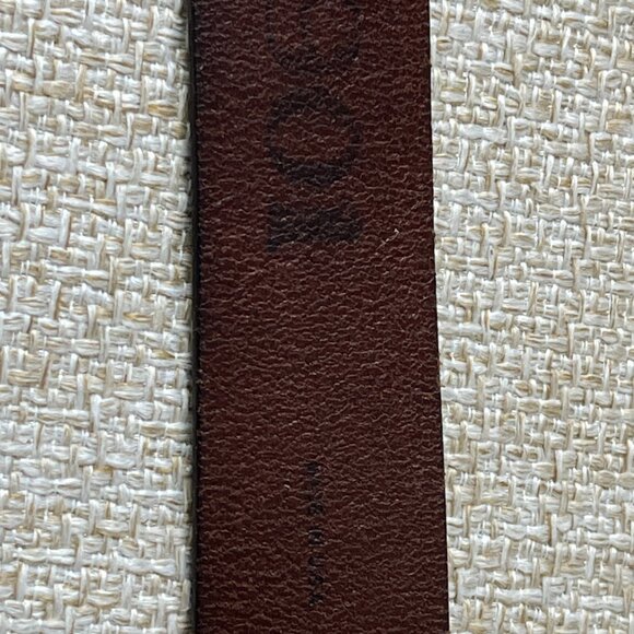 1901 men's belt Brown genuine leather classic belt Formal suit belt XL (40-42) s - Picture 5 of 8